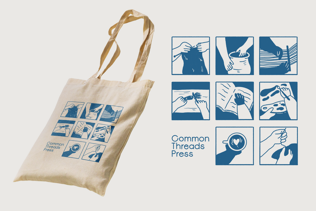 Common Threads Press Tote Bag