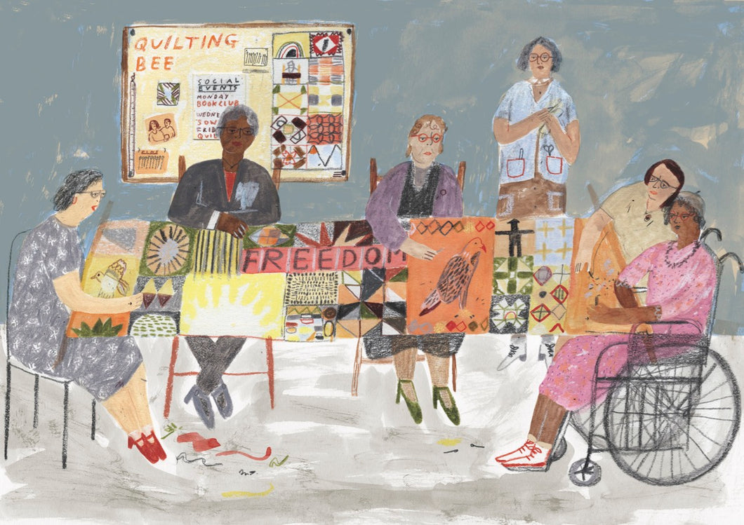 Print: 'Quilting Bee' by Maisy Summer